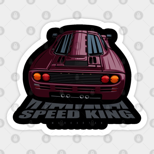 Speed king Sticker by Markaryan